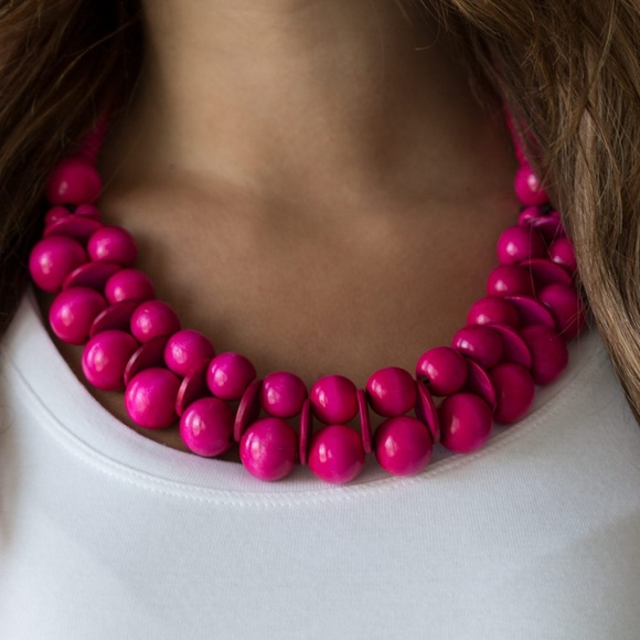 paparazzi Jewelry - Caribbean Cover Girl - Pink Necklace Set paparazzi Jewelry - Caribbean Cover Girl - Pink Necklace Set